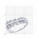 Серебряное кольцо SOKOLOV 94014025-91 с фианитом