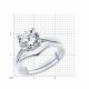 Серебряное кольцо SOKOLOV 94014029-91 с фианитом