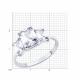 Серебряное кольцо SOKOLOV 94014051-91 с фианитом