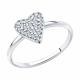 Серебряное кольцо SOKOLOV 94014053-91 с фианитом