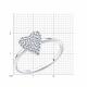 Серебряное кольцо SOKOLOV 94014053-91 с фианитом