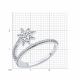 Серебряное кольцо SOKOLOV 94014062-91 с фианитом