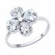 Серебряное кольцо SOKOLOV 94014088-91 с фианитом