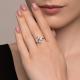 Серебряное кольцо SOKOLOV 94014088-91 с фианитом