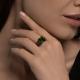 Серебряное кольцо SOKOLOV 94014100-91 с фианитом