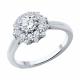 Серебряное кольцо SOKOLOV 94014122-91 с фианитом