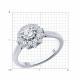 Серебряное кольцо SOKOLOV 94014122-91 с фианитом