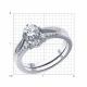 Серебряное кольцо SOKOLOV 94014124-91 с фианитом