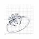 Серебряное кольцо SOKOLOV 94014174-91 с фианитом