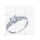 Серебряное кольцо SOKOLOV 94014186-91 с фианитом