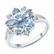 Серебряное кольцо SOKOLOV 94014192-91 с фианитом