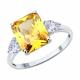 Серебряное кольцо SOKOLOV 94014219-91 с фианитом