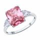 Серебряное кольцо SOKOLOV 94014220-91 с фианитом
