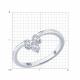 Серебряное кольцо SOKOLOV 94014235-91 с фианитом