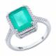 Серебряное кольцо SOKOLOV 94014236-91 с фианитом