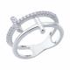 Серебряное кольцо SOKOLOV 94014238-91 с фианитом