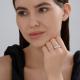 Серебряное кольцо SOKOLOV 94014239-91 с фианитом