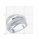 Серебряное кольцо SOKOLOV 94014241-91 с фианитом