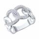 Серебряное кольцо SOKOLOV 94014243-91 с фианитом