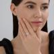 Серебряное кольцо SOKOLOV 94014248-91 с фианитом