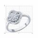 Серебряное кольцо SOKOLOV 94014250-91 с фианитом