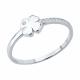 Серебряное кольцо SOKOLOV 94014267-91 с фианитом