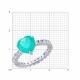 Серебряное кольцо SOKOLOV 94014275-91 с фианитом