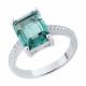 Серебряное кольцо SOKOLOV 94014283-91 с фианитом