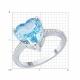 Серебряное кольцо SOKOLOV 94014484-91 с фианитом
