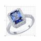 Серебряное кольцо SOKOLOV 94014486-91 с фианитом