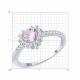 Серебряное кольцо SOKOLOV 94014487-91 с фианитом