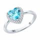 Серебряное кольцо SOKOLOV 94014488-91 с фианитом