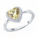 Серебряное кольцо SOKOLOV 94014489-91 с фианитом