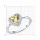 Серебряное кольцо SOKOLOV 94014489-91 с фианитом