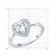 Серебряное кольцо SOKOLOV 94014490-91 с фианитом