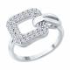 Серебряное кольцо SOKOLOV 94014501-91 с фианитом