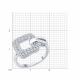 Серебряное кольцо SOKOLOV 94014501-91 с фианитом