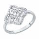 Серебряное кольцо SOKOLOV 94014639 с фианитом