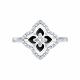 Серебряное кольцо SOKOLOV 94014642 с фианитом и эмалью