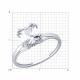 Серебряное кольцо SOKOLOV 94014650 с фианитом