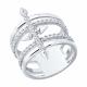 Серебряное кольцо SOKOLOV 94014653 с фианитом
