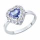Серебряное кольцо SOKOLOV 94014693 с фианитом