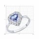 Серебряное кольцо SOKOLOV 94014693 с фианитом