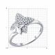 Серебряное кольцо SOKOLOV 94014728 с фианитом