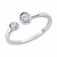Серебряное кольцо SOKOLOV 94014729 с фианитом