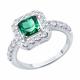 Серебряное кольцо SOKOLOV 94014737 с фианитом