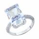 Серебряное кольцо SOKOLOV 94014817 с фианитом