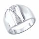 Серебряное кольцо SOKOLOV 94014837 с фианитом