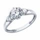 Серебряное кольцо SOKOLOV 94014873 с фианитом