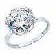 Серебряное кольцо SOKOLOV 94014878 с фианитом